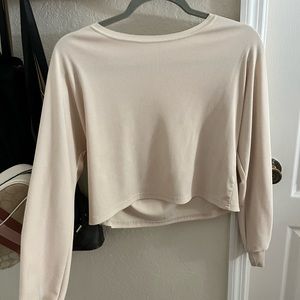 Long sleeve ribbed top